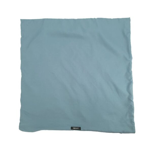 DKNY Slate Blue Large Square Pillow Cover 26" Polyester - Picture 2 of 5